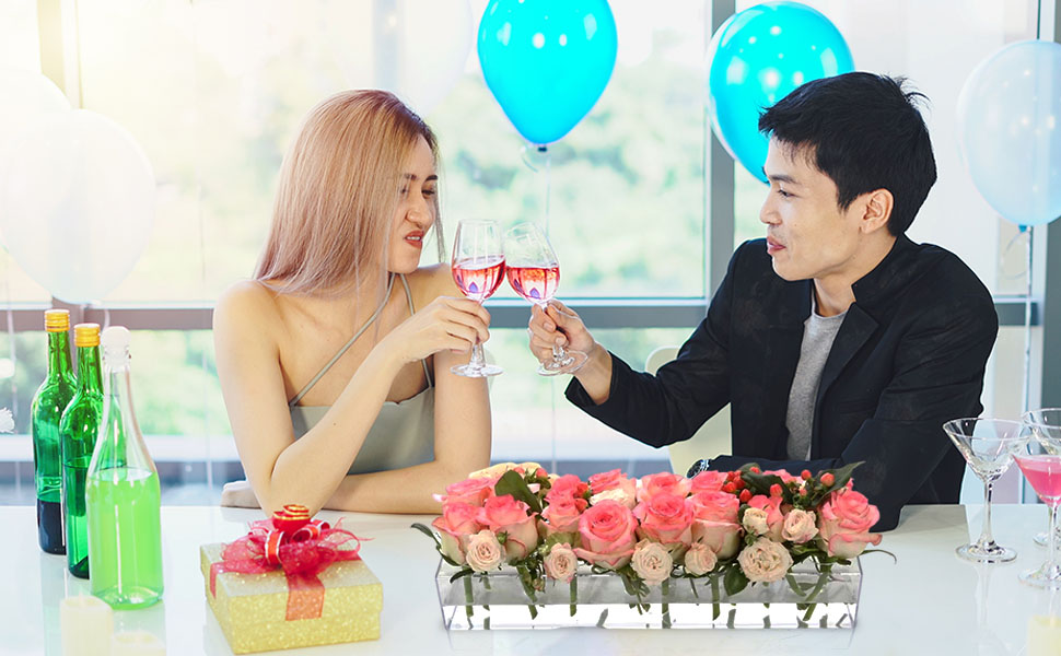 4 Pack Clear Acrylic Flower Vase Centerp... 15 Clear Acrylic Flower Vase