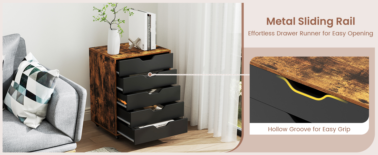 Modern 5-Drawer Dresser