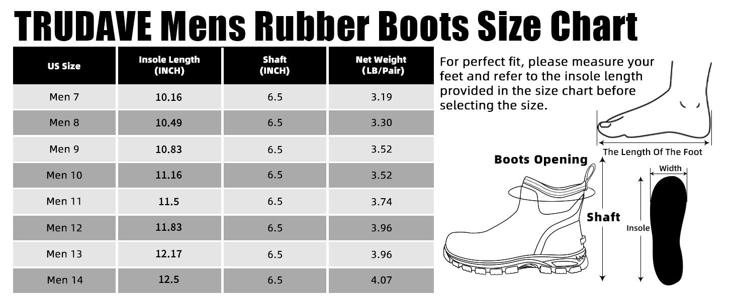 Mens Rubber Boots