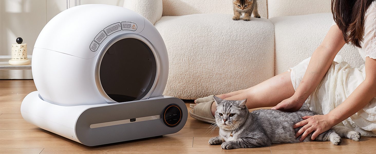 a cat lying on the floor next to a vacuum cleaner.