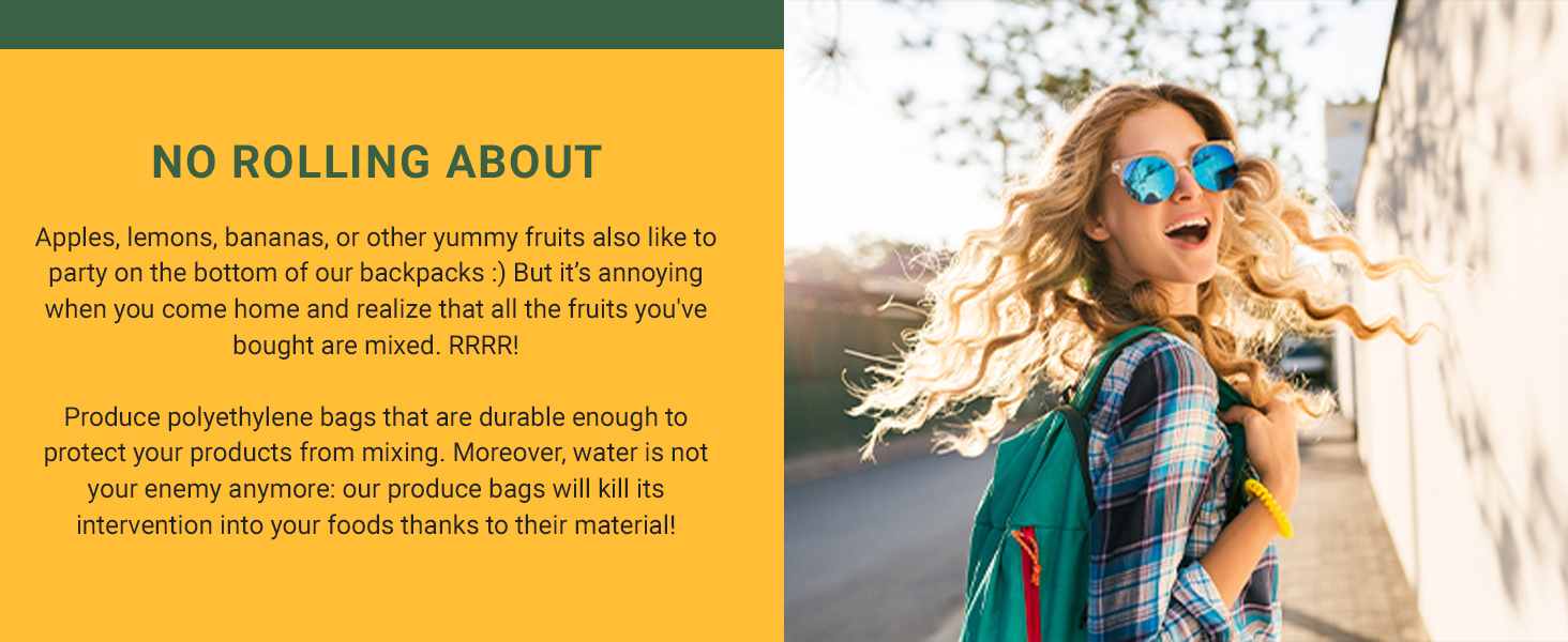 APQ Clear Produce Bags Clear Plastic Tshirt Bags Tshirt Bags Plastic Bags on a Roll Kitchen Store