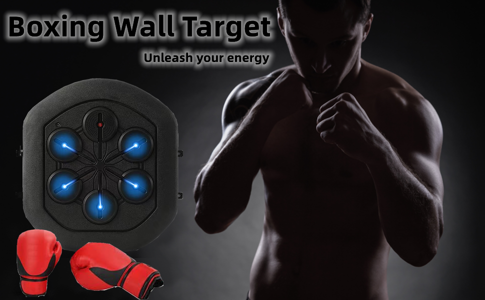 Tefola Boxing Training Machine, Boxing Wall Target Boxing Pads with LED Screen Electronic Boxing