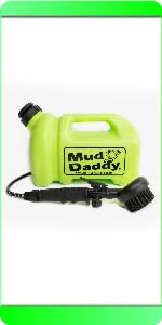 Mud Daddy 5L Green Portable Washing Tank and Shower Brush Attachment