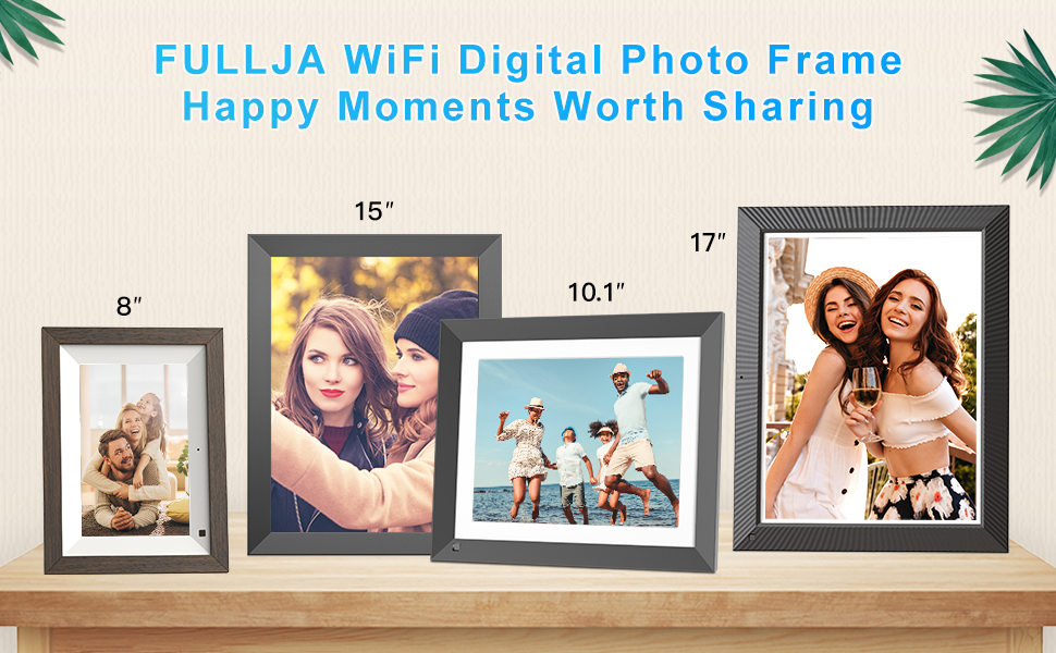 17inch Smart Digital Picture Frame FULLJA WiFi Digital
