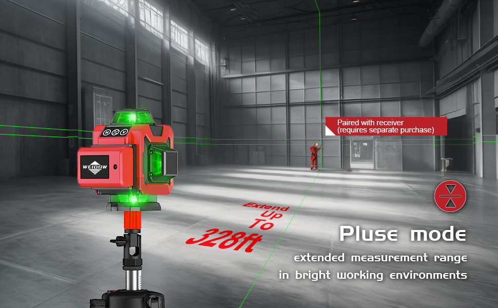 Laser Level,WEIDDW 4D 16 Lines Laser Level 360 Self Leveling Tool for Construction and Picture