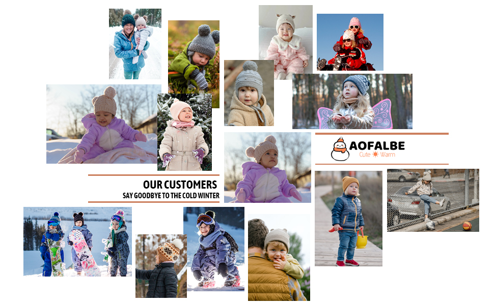 Kids Winter Hat Scarf Set