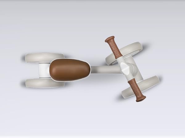 VILLY Loopfiets Zonder Pedalen, Veilig, Comfortabel En Duurzaam Voor Kinderen Vanaf 1 Jaar, Lichtgewicht En Stimulerend Voor Motorische Ontwikkeling ( Beige