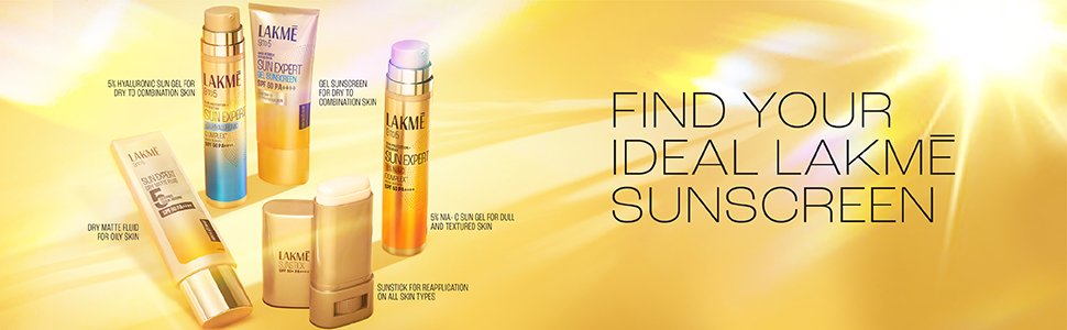 Lakme Sun Expert Dry Matte Fluid SPF 50++++ Sunscreen with 1% niacinamide & ceramide