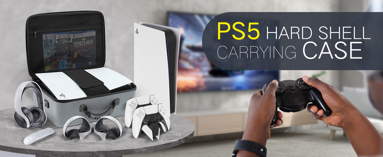 Gelozid Hard Shell Carrying Case for PS5