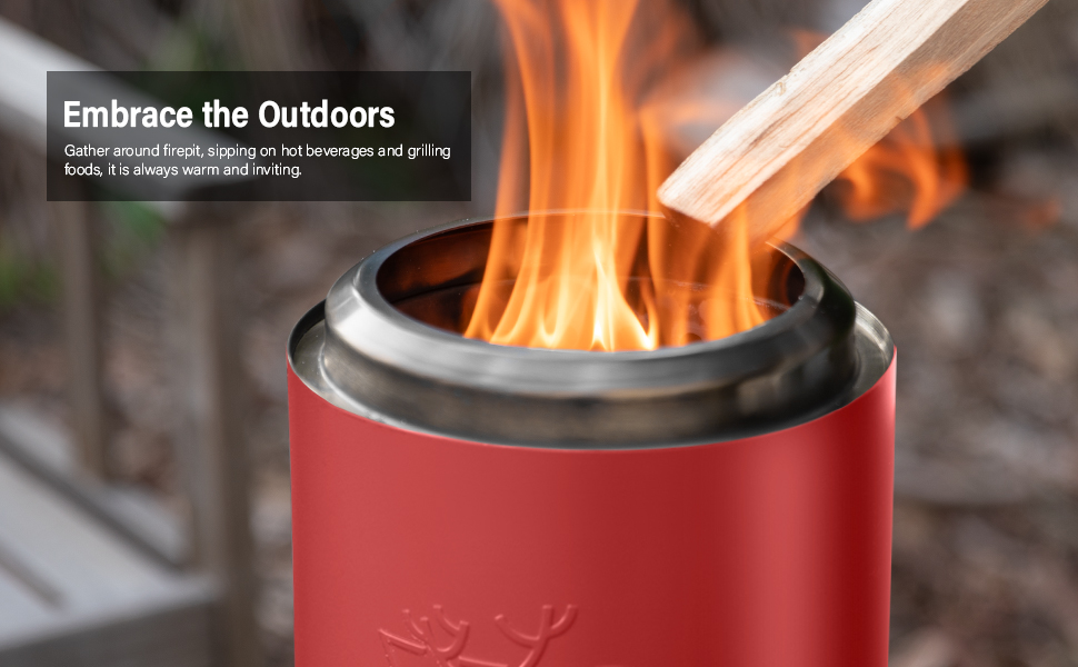 YEFU Tabletop Fire Pit 9.7 x 7.1 in, Low Smoke Camping