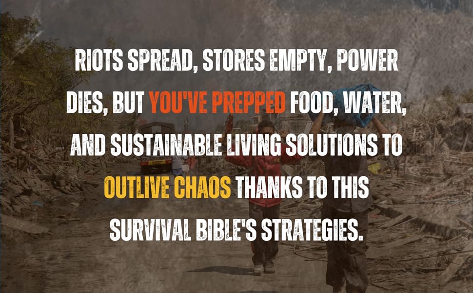 preppared food, water, power, energy