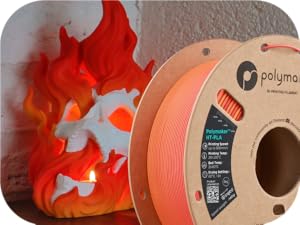 Image showing example 3d printed fire with example of red colored spool.