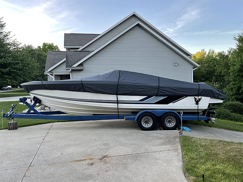 VINPATIO Boat Cover with Motor Cover, 1214 ft Heavy Duty