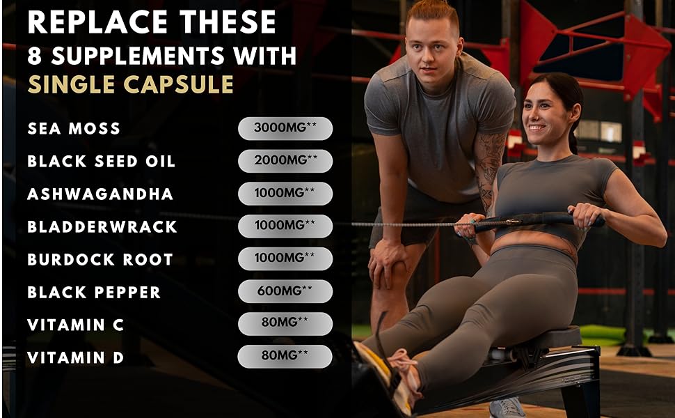 sea miss, natural supplements, sea moss vitamins, black seed oil supplement, black pepper oil