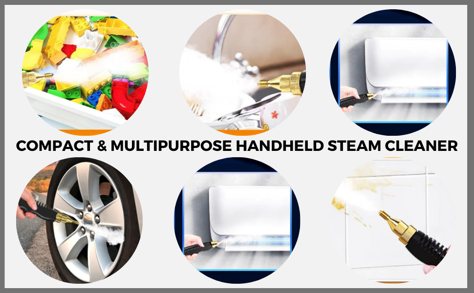 Handheld Steam Cleaner, 2500W High Temperature Pressurized Steam Cleaner for Home