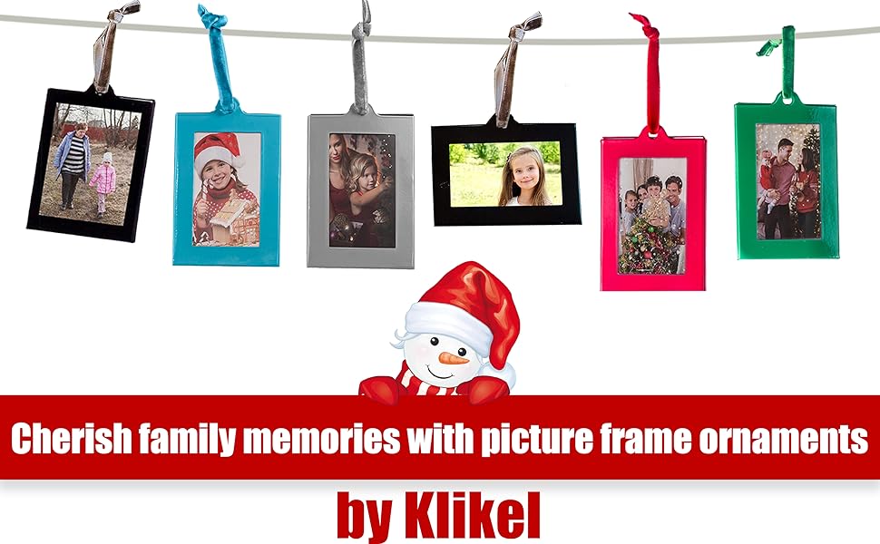 Klikel Family Tree Photo Frame Ornaments 8 Horizontal