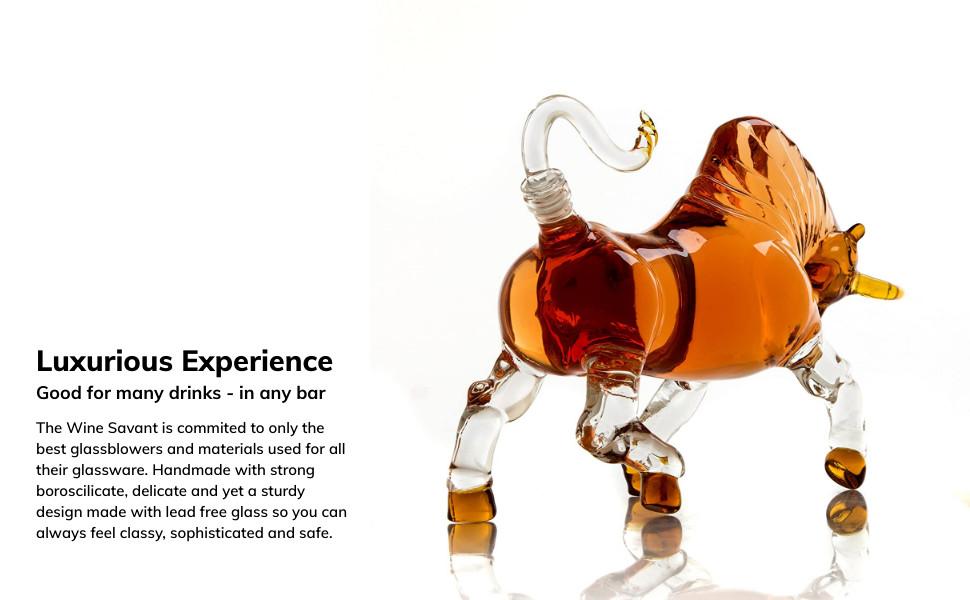 bull glass gift