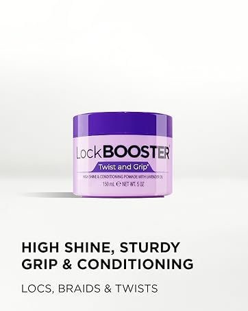A container of Lock Booster Twist and Grip pomade