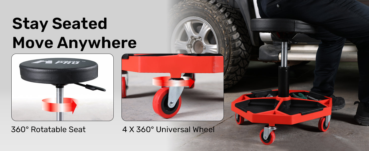 Rolling Mechanic Stool