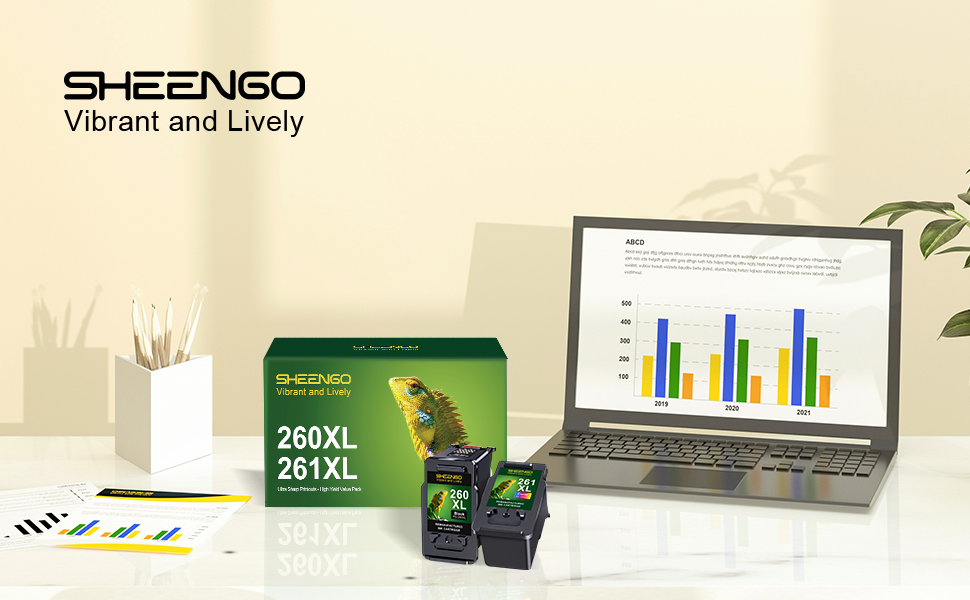 for Canon 260 and 261 Ink Cartridges Work for TS6420 TS6420a TS5320 TR7020 TR7020a TR7022 TR7022a