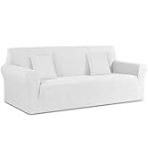 Ruaozz Stretch Sofa Cover 1 Piece Couch Covers for 3 Cushion Couch Non Slip Universal Sofa Slipco...