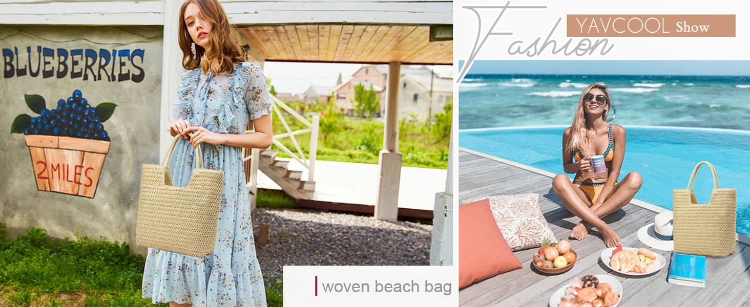 beach straw bag