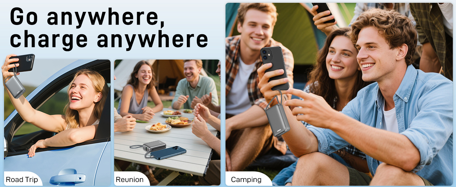 Portable power bank, suitable for outdoor use