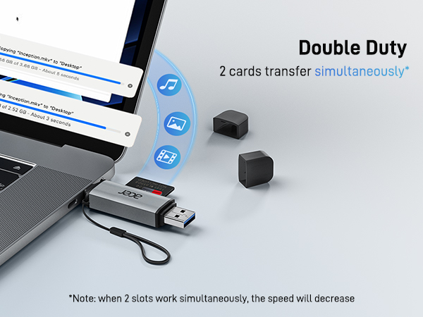 acer 2-in-1 SD Card Reader