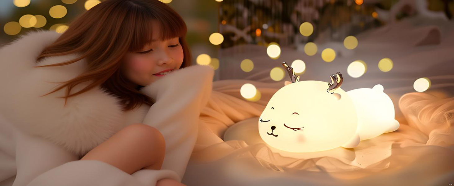 rechargeable deer lamp deer lamp for toddlers deer led baby lamp deer lamp with timer deer giftnight