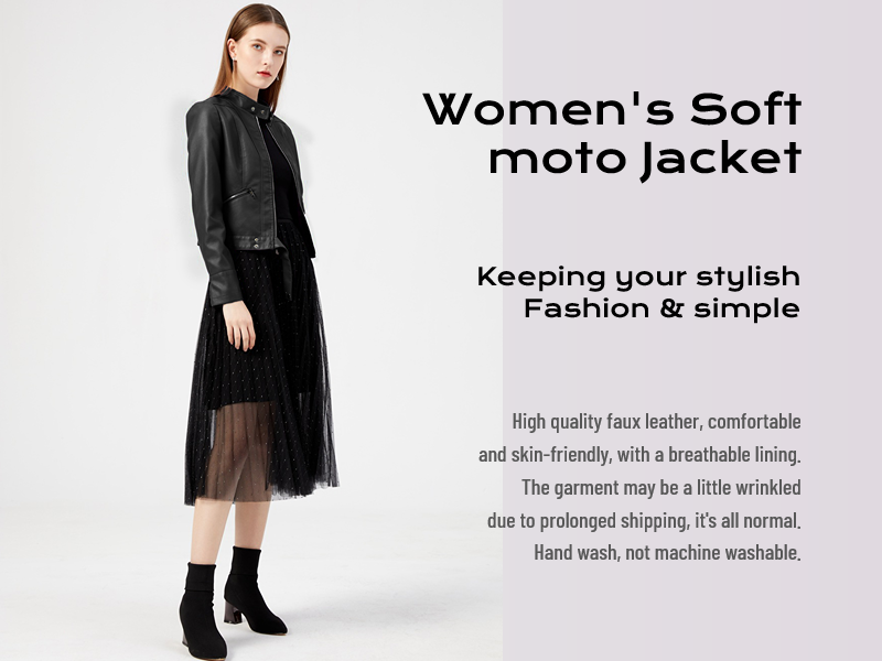 Damen Lederjacke Kurz