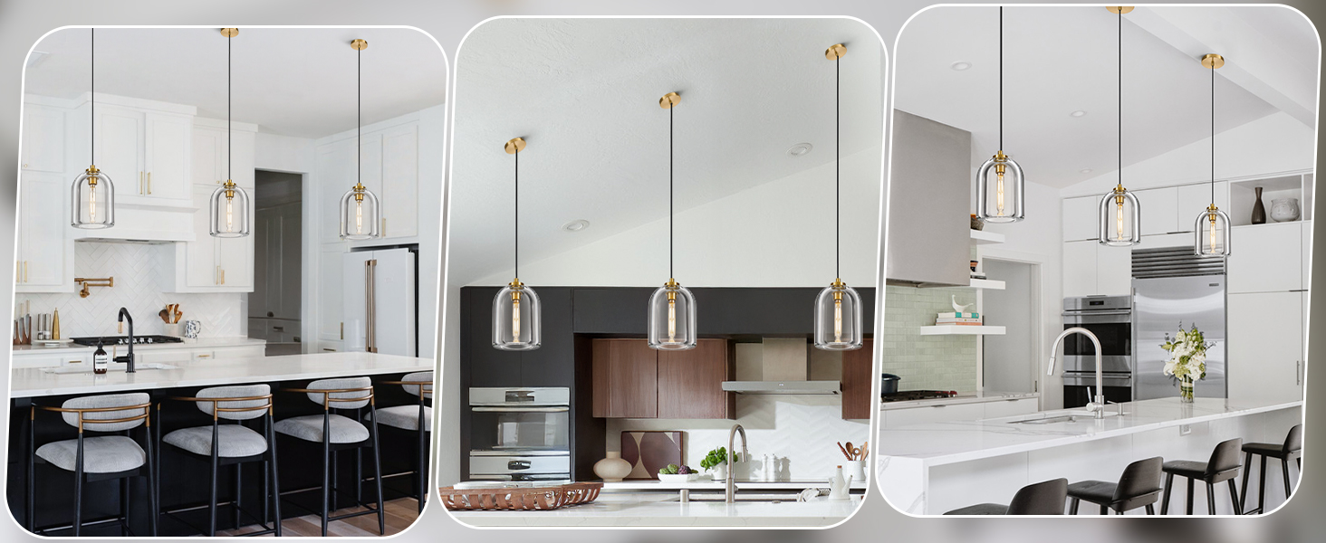 Modern crystal pendant light