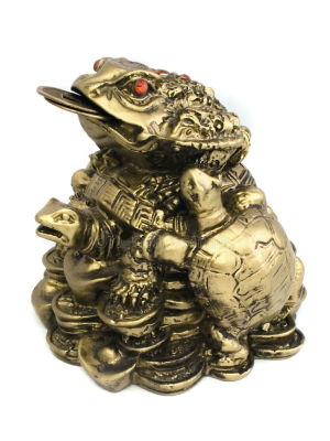 干支 丑 置物 風水 ゴールド 幸運 風水グッズ 金運 招財 財運 開運 商売繁盛