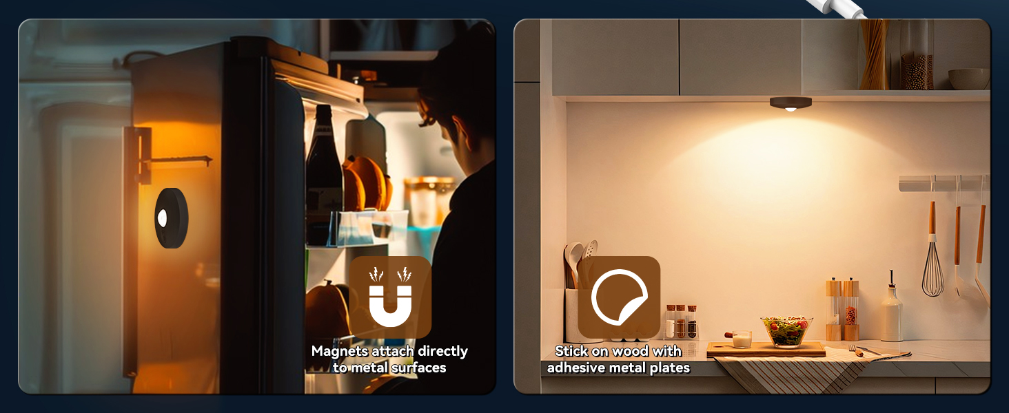 Magnet cabinet lights