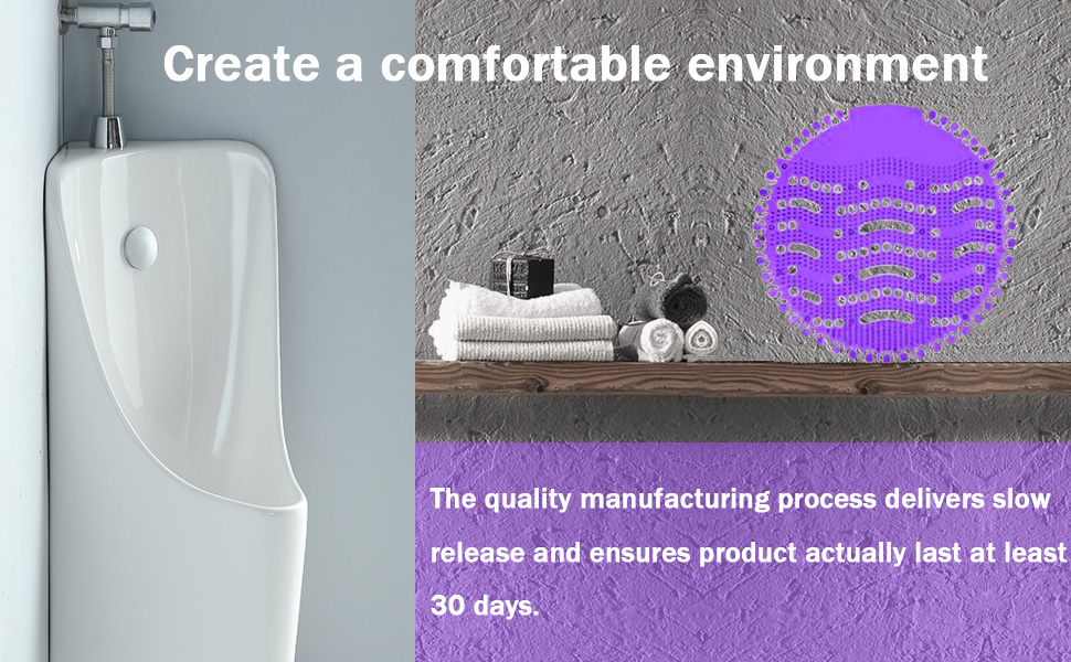 Avtytsda 15 Pack Urinal Screen Deodorizer Mats, Premium Long Hair Anti