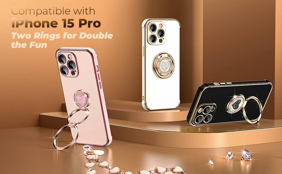 Amazon.com: XYZ for iPhone 15 Pro Case with Stand, Phone