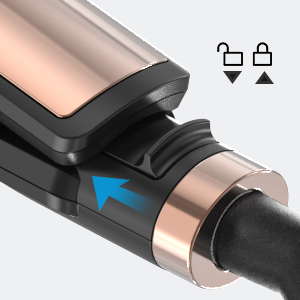 Oxsaytee Hair Iron Straightener Up to 220° Digital 5 Heat Settings Hair iron with Ceramic Coating for Smooth Glide Lasting Results for Curl Auto-shut off, Black 10 8