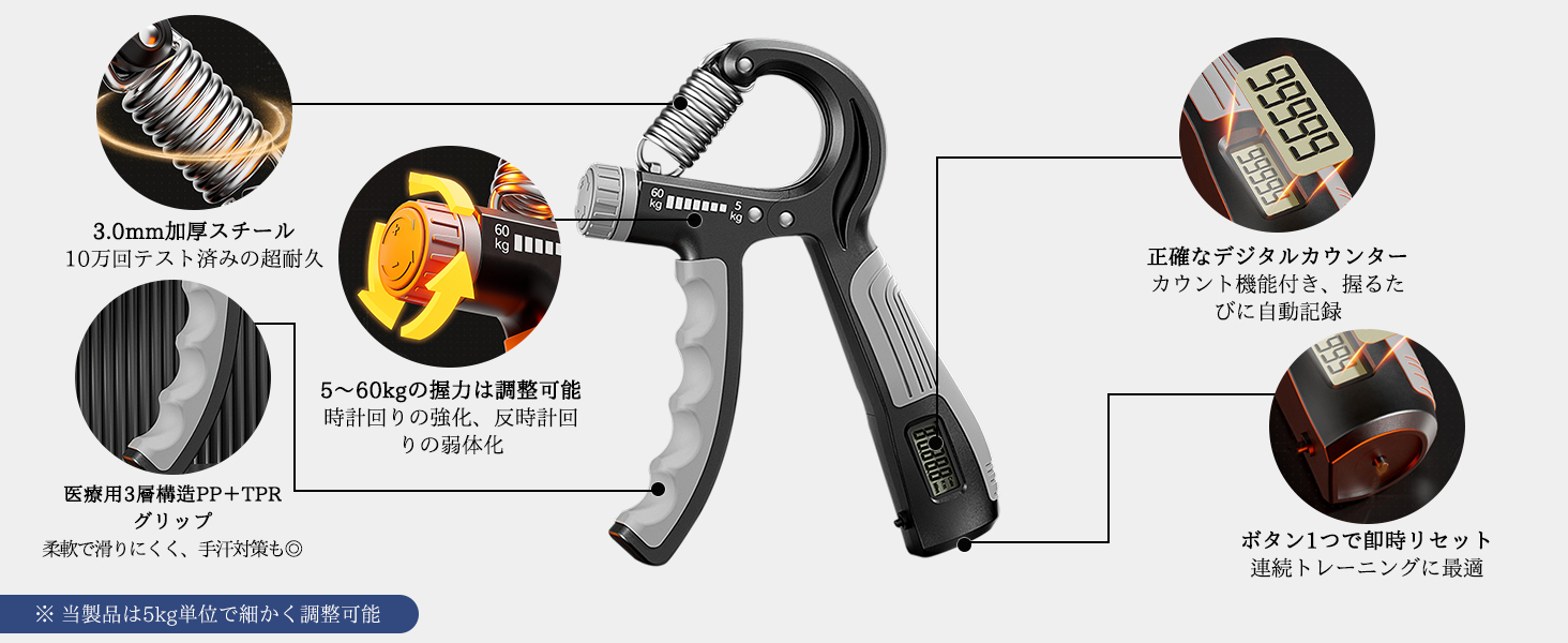 ハンドグリップ 握力 トレーニング