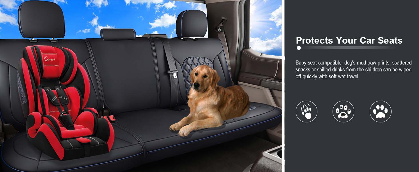 Huidasource Seat Covers Full Set, Full Coverage
