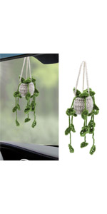 Crochet Hanging Plant for Car