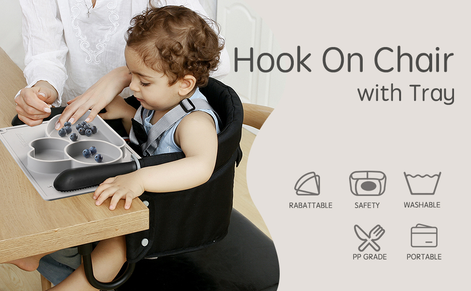 Hook On Chair, Safe and High Load Design, FoldFlat Storage and Tight