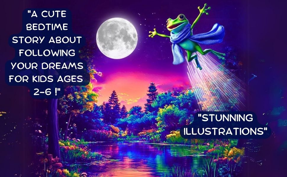 The Frog Who Jumped Over the Moon A Cute Frog Book for Kids about