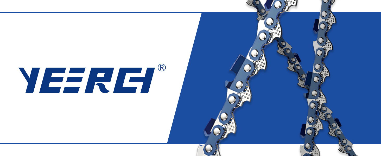Yeerch 14 Inch Chainsaw Chain, 3/8" LP Pitch, 050" Guage