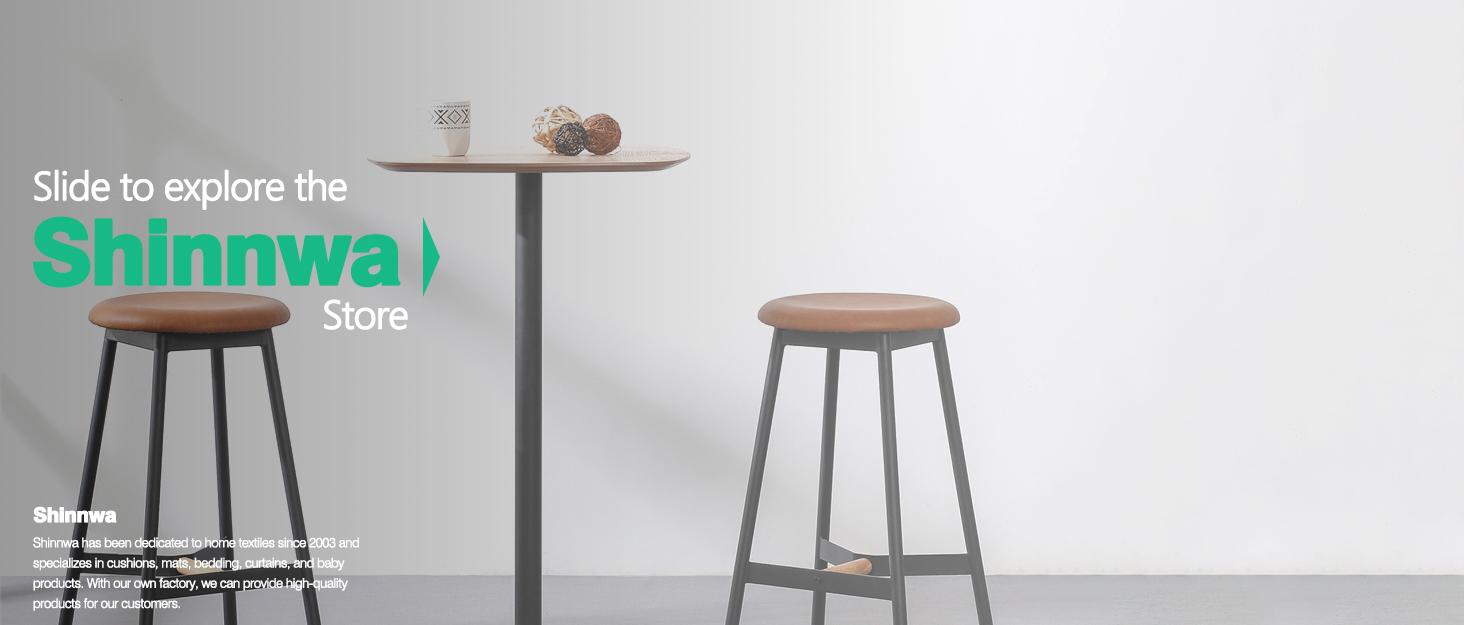 Shinnwa Bar Stool Cushions,Memory Foam Bar Stool Covers