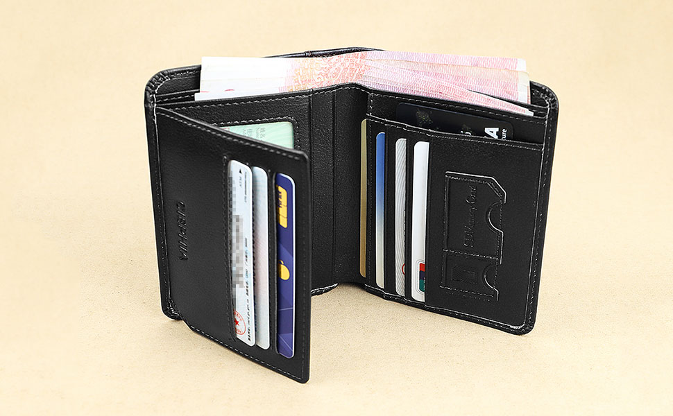 Amazon.com: Ciephia RFID Blocking Trifold Genuine Leather