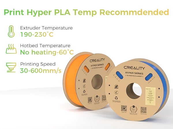Amazon.com: Creality Hyper PLA Filament 1.75mm, 3D Printer