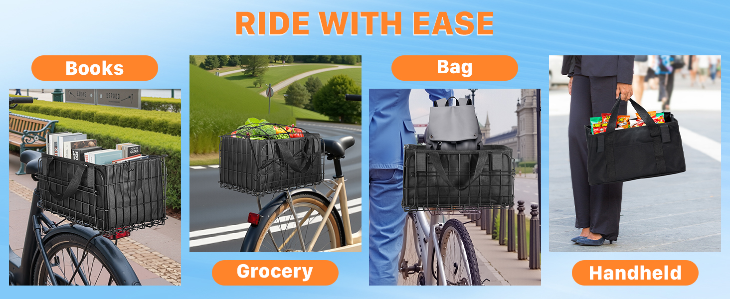 bicycle baskets for adult bikes