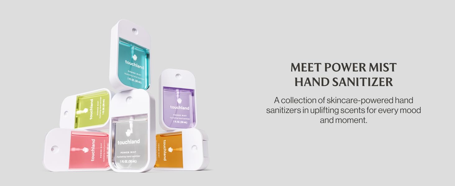 touchland power mist hand sanitizer spray