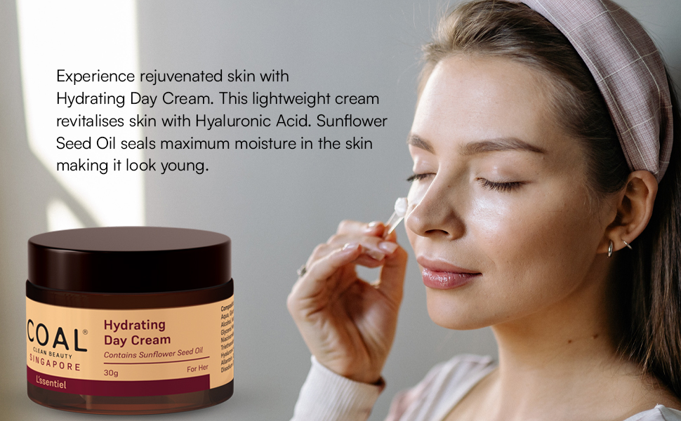 COAL Clean Beauty Hydrating Day Cream Sunflower Seed Oil, Olive Oil