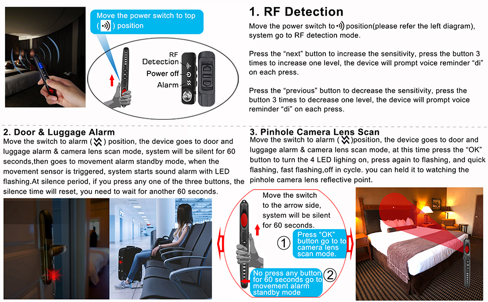 Hidden Camera Detectors, Anti Spy Detector, Bug Detectors