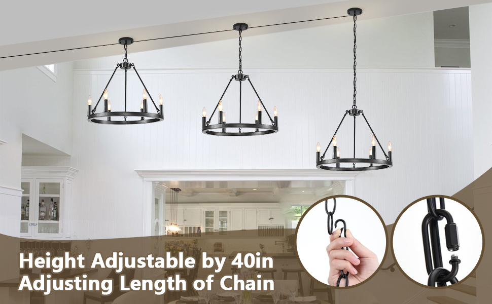plug in black wagon wheel chandelier